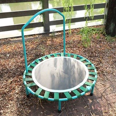 36 Trampolín con pasamanos